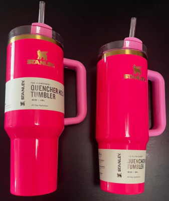 Stanley 30 Oz Flowstate Quencher H2.0 – Rose électrique – Gobelet Isotherme
