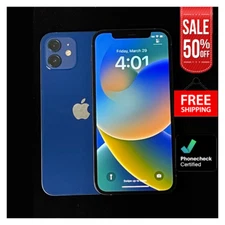 Apple iPhone 12 64GB Unlocked Verizon 5G AT&T -Very GOOD -Dual 12MP Camera