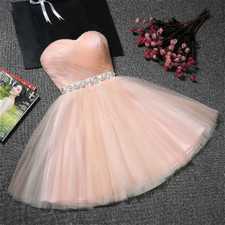 New Short Girl Women Princess Bridesmaid Banquet Party Dress Gown Evening Dress