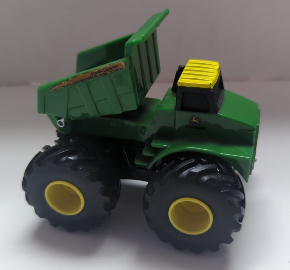 ERTL John Deere Tractor Dump Truck Monster Treads W/Pull Back