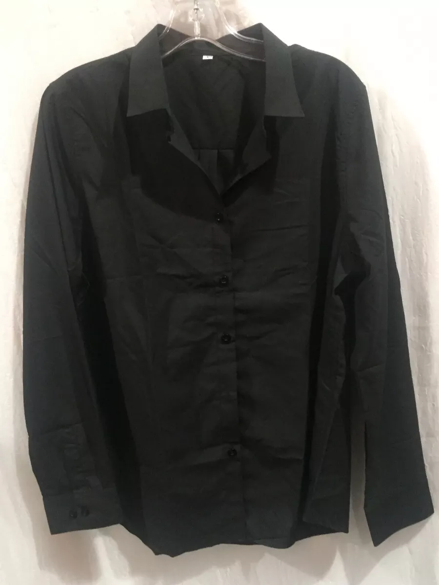 juniors black button down shirt