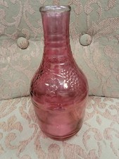 1935 CRANBERRY/PINK OWENS-ILLINOIS GLASS CO. VASE/BOTTLE MADE in USA WOW!