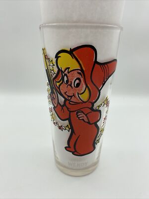 1970s Vintage Wendy the Good Little Witch Pepsi Collector Glass
