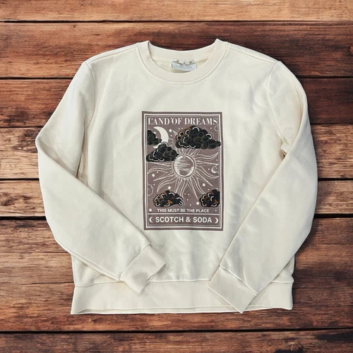 Scotch & Soda Women’s Size Small Embroidered Sweatshirt Land Of Dreams