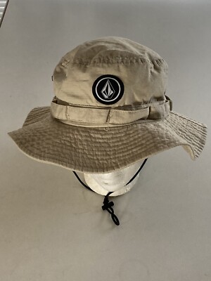 Volcom Quarter Adventure Hat Safari Surf Beach Khaki Rip Stop O/S Mens  Medium