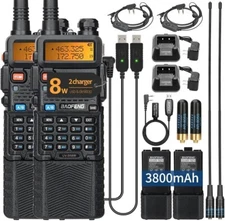 Ham Radio Baofeng UV-5R Radio 8W Long Range UV5R Dual Band Handheld High Power 3