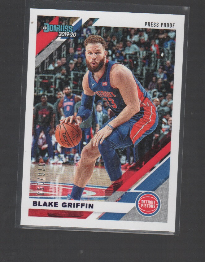 BLAKE GRIFFIN 2019-20 PANINI DONRUSS PURPLE PRESS PROOF CARD #59/199