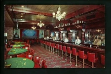 Restaurant postcard Bar interior Golden Nugget gambling hall Las Vegas, NV