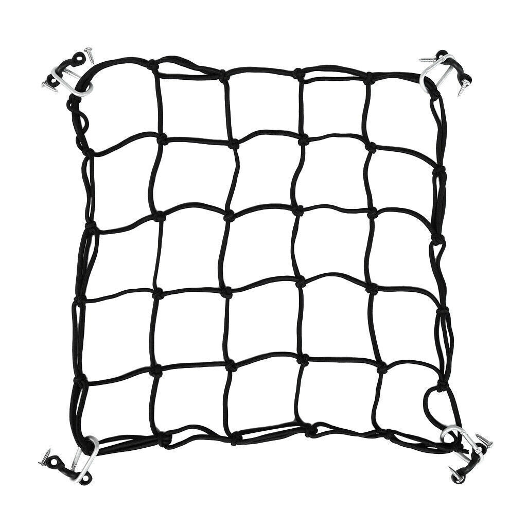 Kayak Deck Cargo Bungee Net w/ Pad Eyes and Snap Hooks Kayak