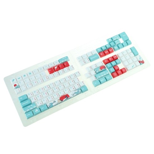 Thai Keycaps Coral Sea Themed Keycaps for 61/64/68/75/87/98/104/108 Keyboard - Photo 2/10