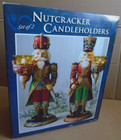 Kirkland Costco Nutcracker Set of 2 Candle Holder King Soldier 13" Tall — photo 1