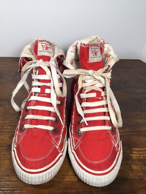 High Top True Religion Shoes Red True Religion Red Canvas High