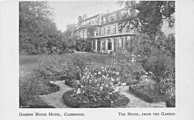 Cambridge England~Gartenhaus Hotel-Das Hotel Vom Garten-Edw. Burrow Postkarte