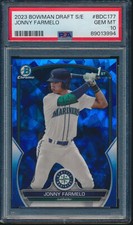 PSA 10 JONNY FARMELO 1st 2023 Bowman Chrome Draft SAPPHIRE Refractor RC GEM MINT
