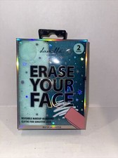 Erase Your Face Danielle Reusable Makeup Removing Cloth 2 Pack Green