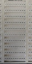 209-566, Wago, Terminal Block Marker 1-50, BRAND NEW!