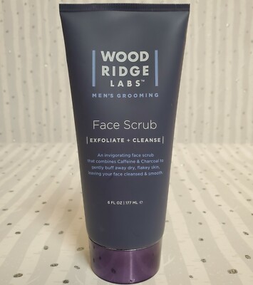 Wood Ridge Labs Men's Grooming Face Scrub 6 fl oz/177 mL Exfoliate + Cleanse