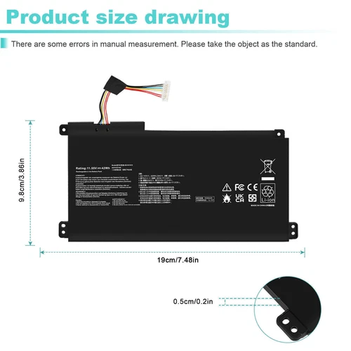 Replacement B31N1912 C31N1912 Battery for VivoBook 14 E410MA L410MA L510MA AU - Picture 10 of 13
