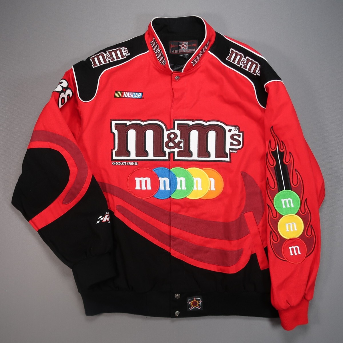 Jeff Hamilton Jacket Men XXL Red Nascar M&Ms Racing
