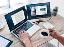 Luxor LTTL121 SideTrak  Swivel HD 12.5" Attachable Portable Monitor