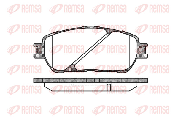 Remsa BremsbeläGe Bremsbelegsatz Vorne FüR Toyota Previa Camry Stufenheck-image