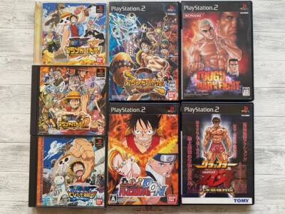 SONY PS 1 2 One Piece Grand Battle & D.O.N & Tough Dark Fight & Grappler Baki