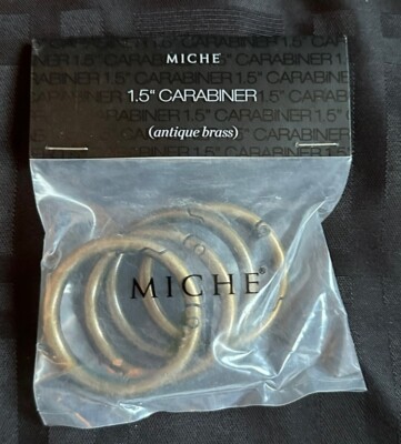 MICHE - Accessory - 1.5  Carabiner  ANTIQUE BRASS - NEW IN PACKAGE!!
