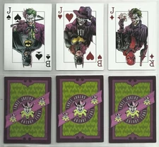 2020 DC Comics BATMAN THREE JOKERS "Complete Set" of 3 PROMO Playing Cards MINT!
