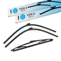 You.S Scheibenwischer WischerbläTter SET Vorne + Hinten FüR Peugeot 407 SW (6E)
