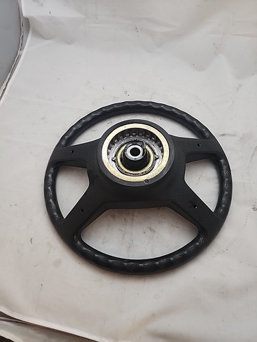 NICE 84-93 BMW E30 325i 318 325e m3 OEM 4 SPOKE BLACK STEERING WHEEL K3 - Picture 13 of 14