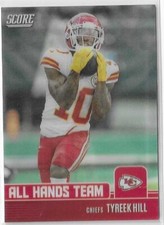 2022 Score Tyreek Hill All Hands Team Lenticular 3D SSP Case Hit