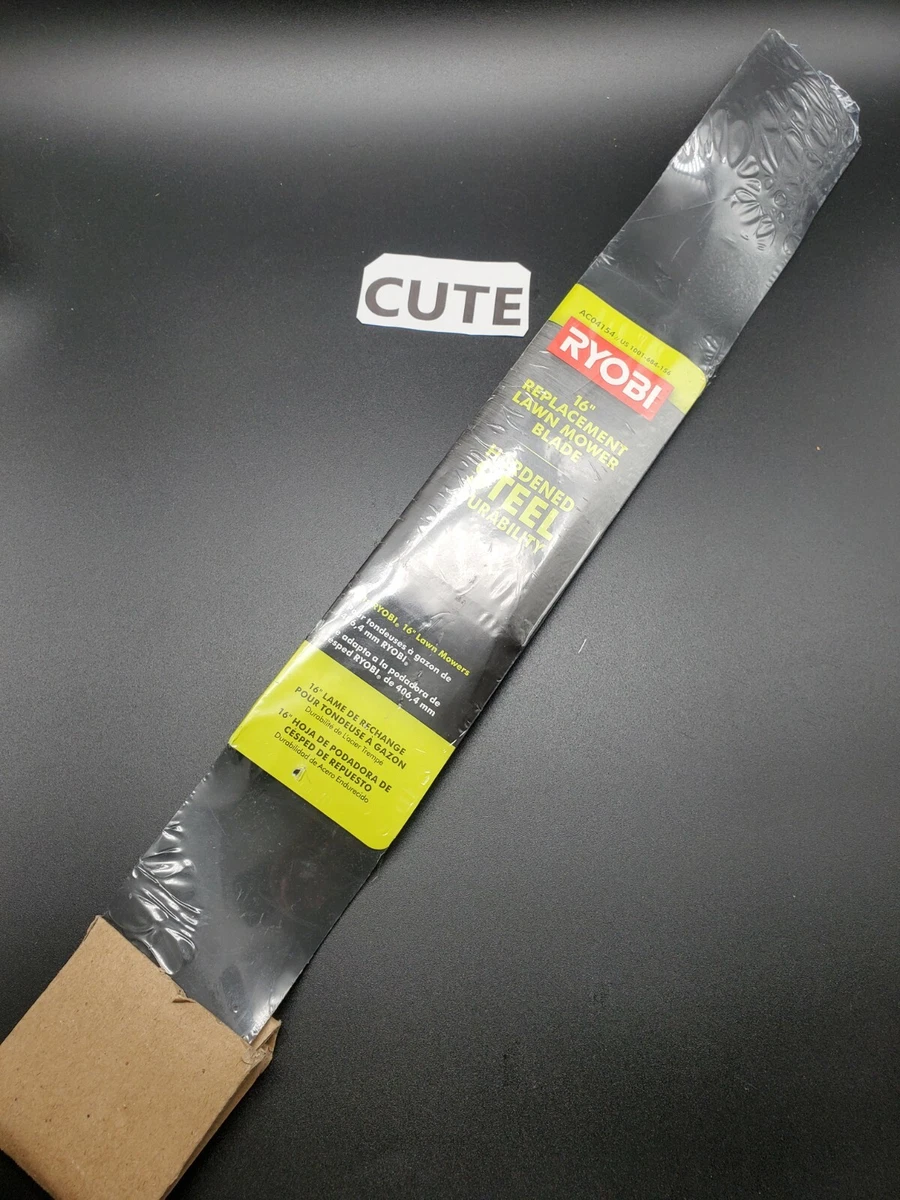 RYOBI Lawn Mower Replacement Blade 16 Inch Optimized AC04154 Hardened Steel
