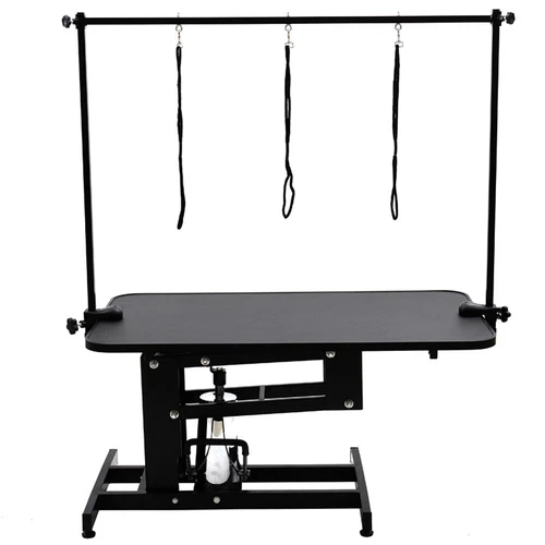 Large Professional Heavy Duty Hydraulic Dog Grooming Table with H Bar 260x110cm