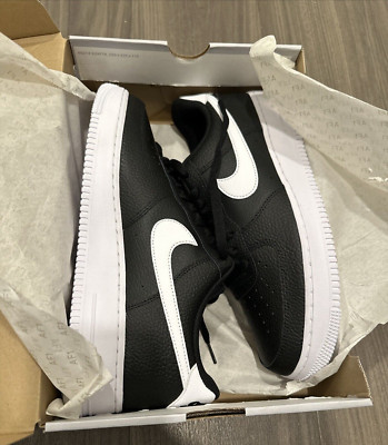 MENS NIKE AIR FORCE 1 '07-BLACK/WHITE CT2302-002, Men's Size 11.5, NEW IN BOX