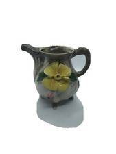 Milchkanne Kanne Milchkrug Porzellan Italy mir Blume 8 cm hoch