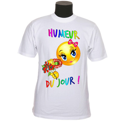 T-Shirt Erwachsene Teen Zärtlichkeit Ich liebe dich Blume Tagesstimmung Ref 75