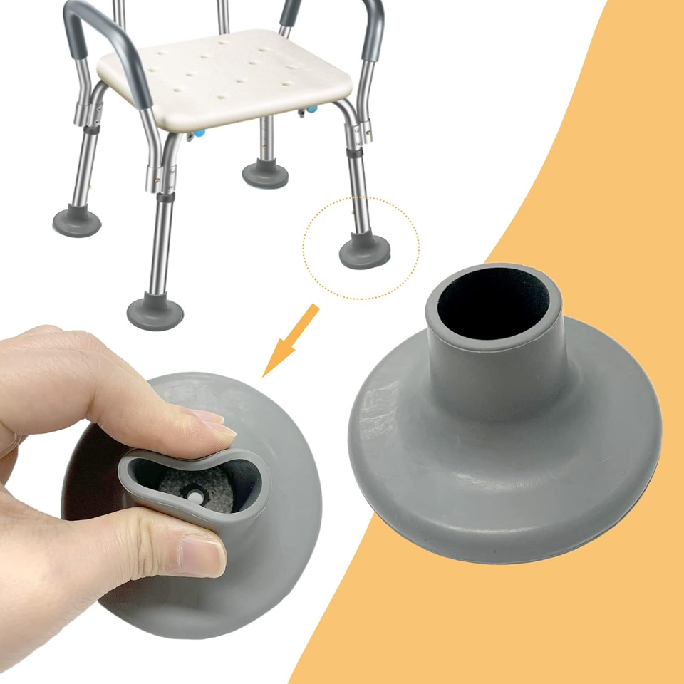 Toilet Chair Safety Replacement Feet, Shower Stools and Transfer Bench
