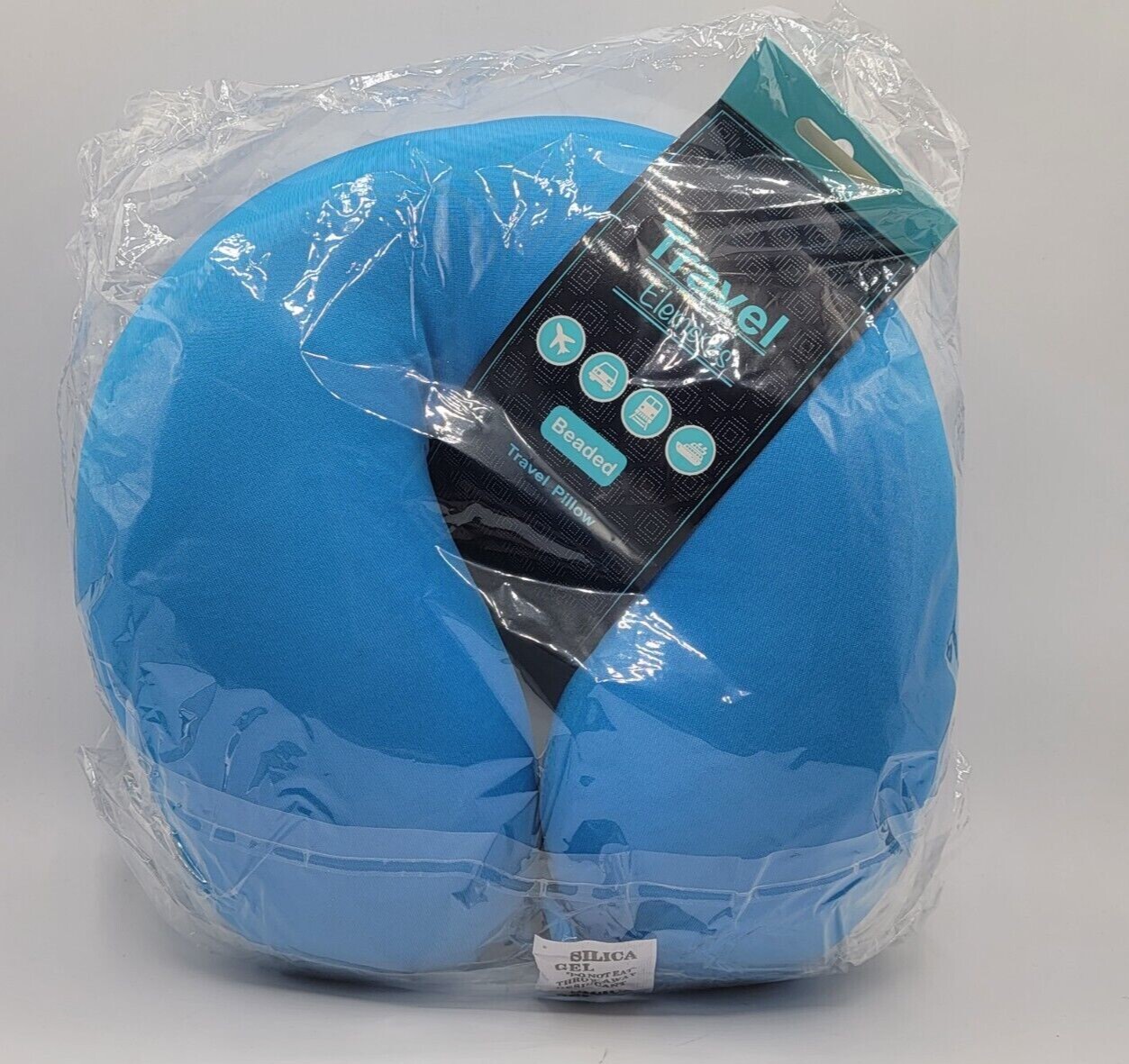 Blue Beaded Travel Pillow by Travel Elements - One Size Brand New-image