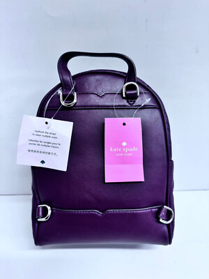 kate spade lilac mini backpack New York Spade Flower Quilted Nylon Small Handbag Bag Kate Spade Sparkle
