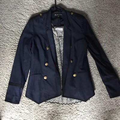 Elizabeth And James Blazer With A Velvet Animal Print Blouse Vtg. Pre Target