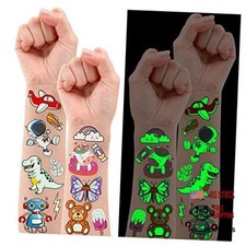 30 Sheets - 380 Styles Luminous Tattoos for Kids - Mixed Styles - Temporary