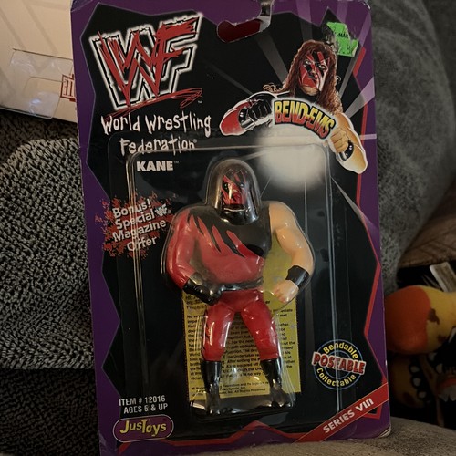JustToys WWF WWE Kane Bend-Ems Series VIII Poseabl...