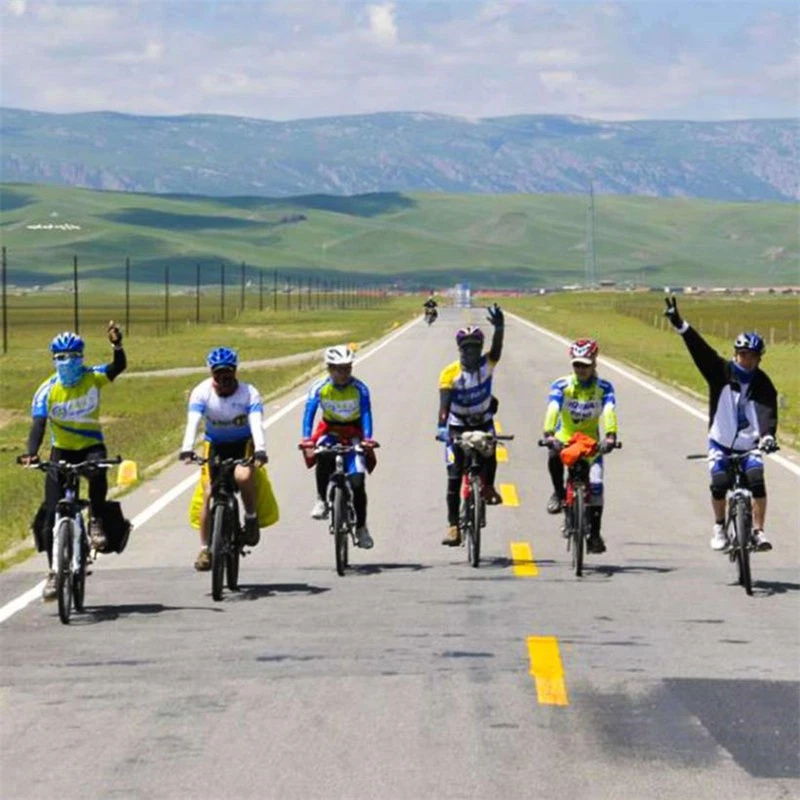 Men BIANCHI Cycling Jersey Suit Team Road Bike Short Sleeve Gel Bib Shorts Set - Image 3 of 3