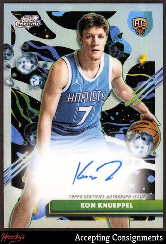 2025-26 Topps Cosmic Chrome Autographs Kon Knueppel RC Rookie ON CARD AUTO