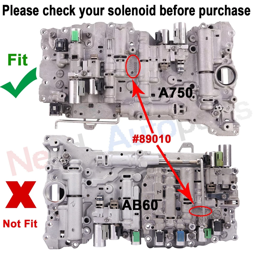 For 4Runner Toyota Tundra A750F A750E # 89010 Transmission Valve Body W/Solenoid - Image 2 of 4