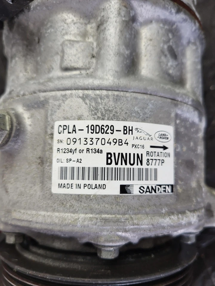 LAND ROVER DISCOVERY SPORT 2019 A/C Air Conditioning Compressor USED OEM - Image 3 of 4
