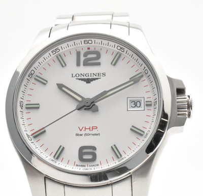 【MINT】Longines Conquest V.H.P.  L3.716.4.76.6 41mm Silver Dial Men's Watch