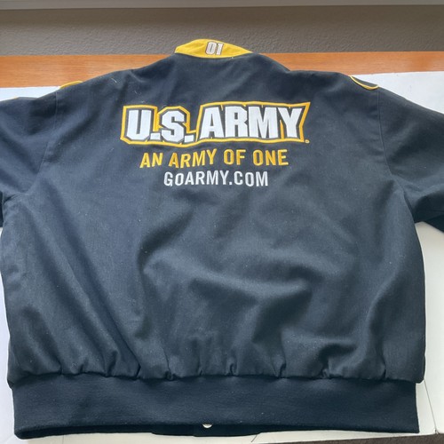 Vtg 2004 US Army 01 JH Design Nascar Racing Jacket Reversible Black,Camo2XL #508 - Picture 7 of 22
