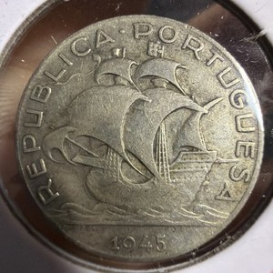 Portugal 2 and a 1/2 (Half) Escudo T460