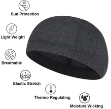 Skull Caps Cooling Helmet Liner Cycling Wicking Beanie Do Rag Head Wrap for Men